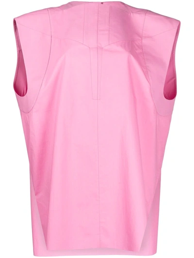 Rick Owens Runaway Kuntrol Tunic Top In Pink