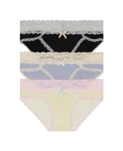 Honeydew Women's Ahna Hipster, Pack Of 3 In Black/cove/zest Ditsy