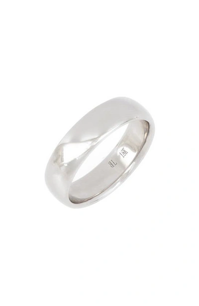 Bony Levy 8mm Rounded Polished Band In White Gold