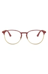 Ray Ban 51mm Optical Glasses In Bordeaux