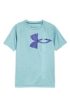 Under Armour Kids' Tech Split Logo Graphic Tee In Cosmos/ Ultra Indigo