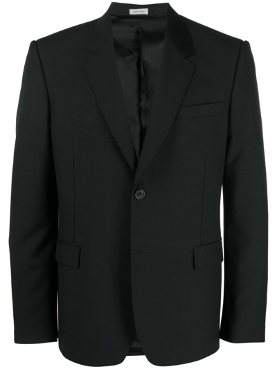 Alexander Mcqueen Single-breasted Suit Jacket In Black