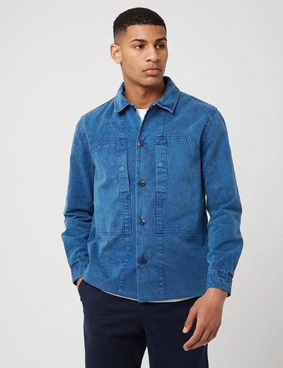 Barbour Loweswater Overshirt In Navy Blue