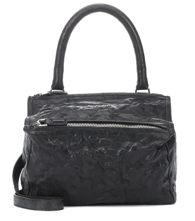 Givenchy Mini Pepe Pandora Leather Shoulder Bag In Black