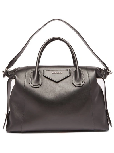 Givenchy Small Antigona Soft Leather Satchel In Black