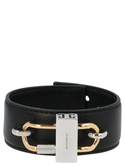 Givenchy 4g Padlock Bracelet In Black