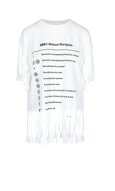 Mm6 Maison Margiela T-shirts And Polos White