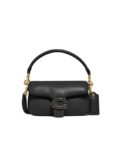 Coach Pillow Tabby 18 Leather Shoulder Bag In B4/black