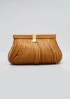 Proenza Schouler Rolo Fringe Napa Clutch Bag In Tapenade