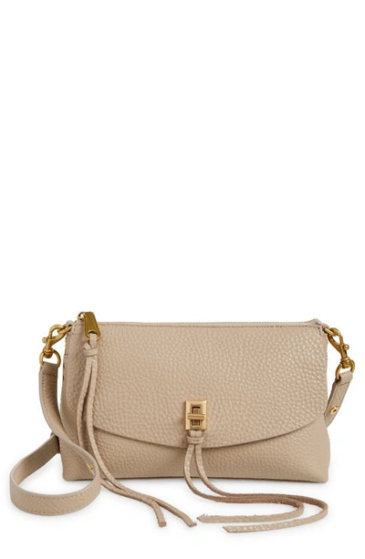 Rebecca Minkoff Darren Top Zip Leather Crossbody Bag In Cashmere