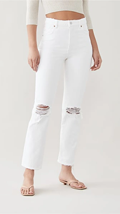 Rolla's Original Straight Jeans In Layla White
