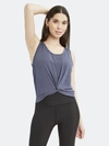 Dawn Levy Amber Twist Front Tank Top In Grey
