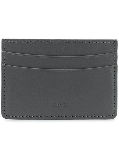 Apc Andre Card Holder In Iac - Bleu Gris