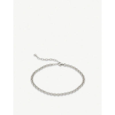 Monica Vinader Womens Silver Vintage Chain Recycled Sterling-silver Bracelet