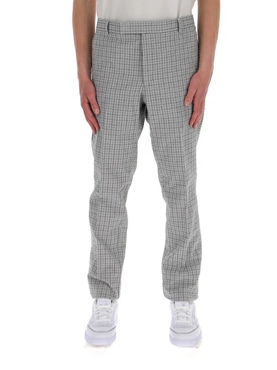 Thom Browne Checked Pants In Grey