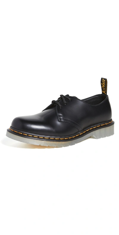 Dr. Martens' Womens Black 1461 Ice 3-eye Leather Shoes 7