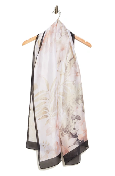 Vince Camuto Tropical Climber Scarf In White