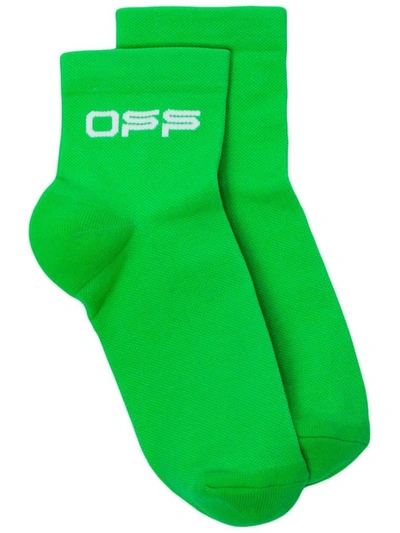 Off-white Women's Green Polyester Socks