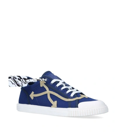 Off-white Arrows Vulcanized Low-top Sneakers In Blue