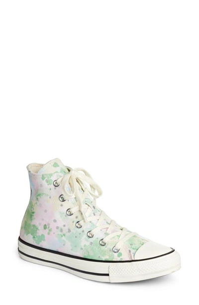 Converse Chuck Taylor® All Star® 70 High Top Sneaker In Egret/ Spring Green/ Black