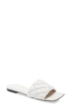 Bottega Veneta Padded Slide Sandal In White