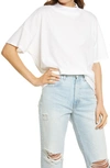 Free People Fearless Mock Neck Top In Painted White