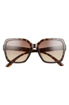 Smith Flare 57mm Sunglasses In Vintage Tort/ Brown Gradient