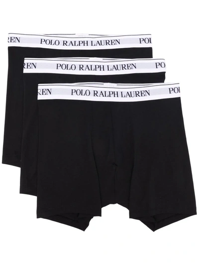 Polo Ralph Lauren Logo Boxer Pack In Black