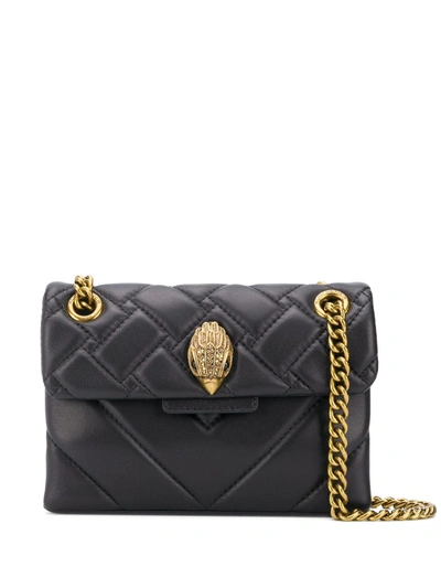 Kurt Geiger Mini Kensington Quilted Leather Cross-body Bag In Black