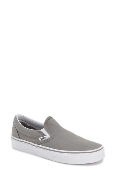 Vans 'classic' Slip-on Sneaker (women) In Wild Dove/ True White Leather |  ModeSens