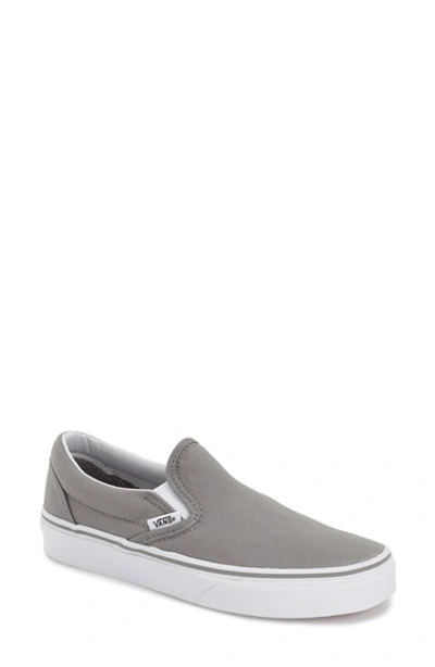 Dove grey shop slip on vans