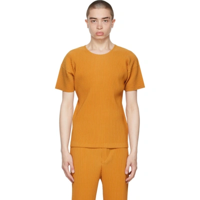 Issey Miyake Tan Monthly Color April T-shirt In 55 Yellow Ocher