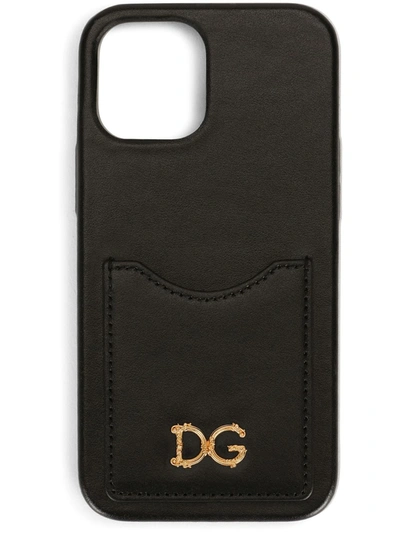 Dolce & Gabbana Logo-plaque Iphone 12/12 Pro Case In Black