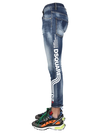 Dsquared2 Skater Jeans In Blu
