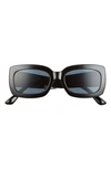Bp. Retro Thick Rectangle Sunglasses In Black