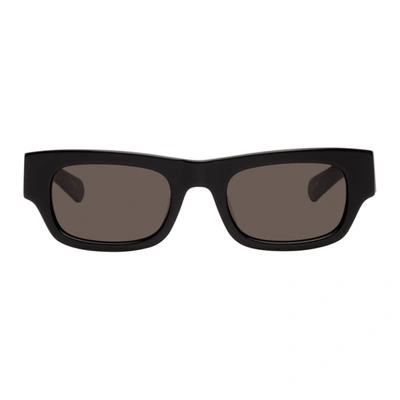 Flatlist Eyewear Black Frankie Sunglasses In Solid Black