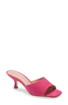Schutz Dethalia Leather Sandal In Hot Pink