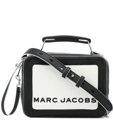 Marc Jacobs The Box Mini Leather Shoulder Bag In White