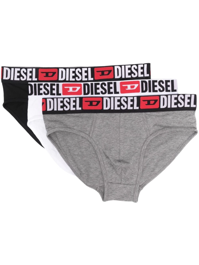 Diesel 三角裤三件装 In Grey