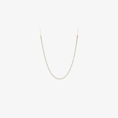 Adina Reyter 14k Yellow Gold Half Riviera Diamond Necklace