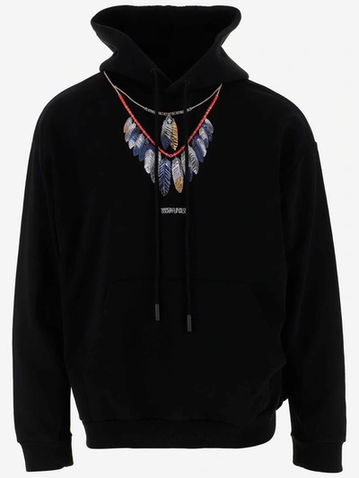 Marcelo Burlon County Of Milan Marcelo Burlon Sweaters In Black Dusty Blue