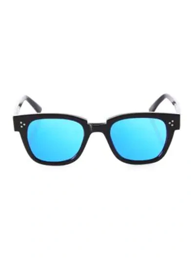 Kyme Ricky 49mm Flat Square Sunglasses In Blue