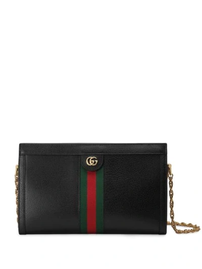 Gucci Ophidia Gg Medium Shoulder Bag In Black