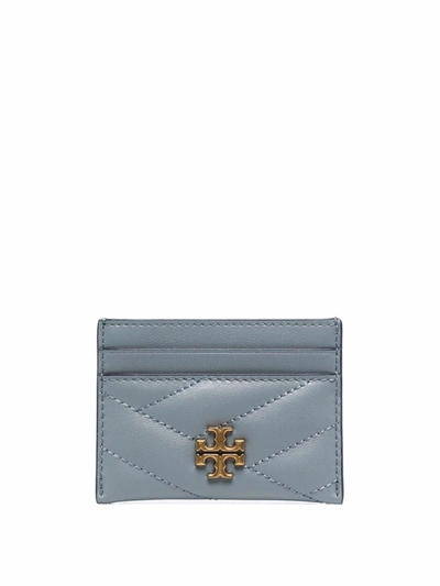 Tory Burch Kira Chevron Cardholder Wallet In Rainwater