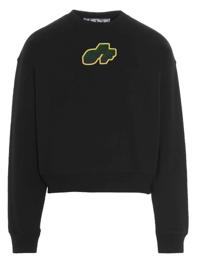 Off-white Tongue Out Sweatshirt In Black