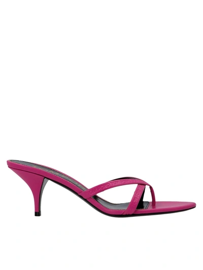 Tom Ford Braided Leather Sandals In Fuchsia