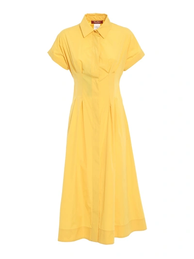 Max Mara Albano Dress In Yellow