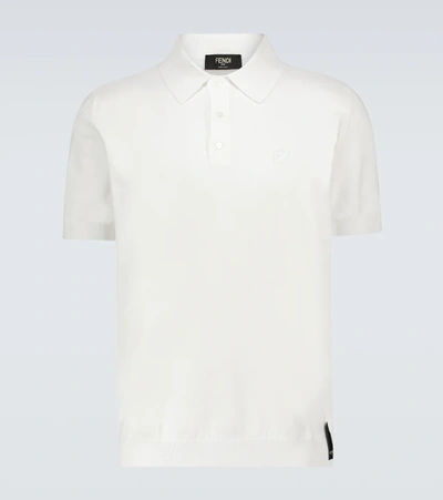 Fendi White Poplin Short Sleeve Shirt