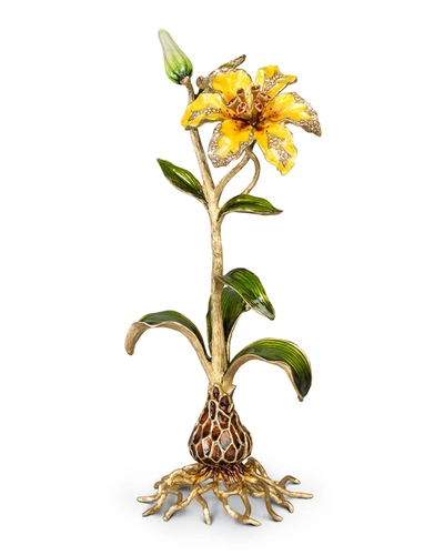 Jay Strongwater Delphina Lily Objet In Multi Colors