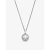 Chopard Happy Diamonds Icons 18ct White-gold And 0.35ct Diamond Necklace In 18-carat White Gold